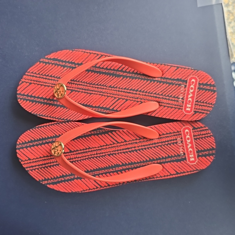 Coach slide shoes